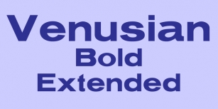 Venusian Bold Extended Font Download