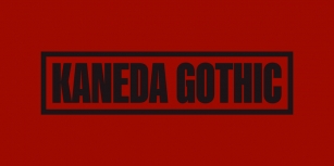 Kaneda Gothic Font Download
