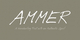 Ammer Handwriting Font Download