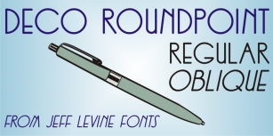 Deco Roundpoint JNL Font Download