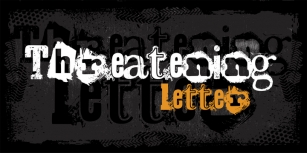 Threatening Letter Font Download