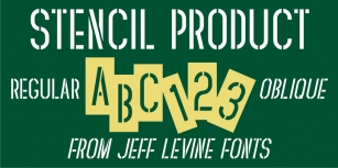 Stencil Product JNL Font Download