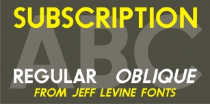 Subscription JNL Font Download