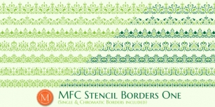 MFC Stencil Borders One Font Download