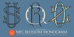 MFC Blossom Monogram Font Download