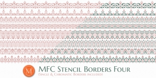 MFC Stencil Borders Four Font Download