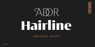 Ador Hairline Font Download