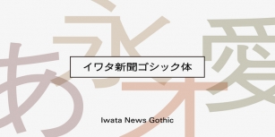 Iwata News Gothic NK Pro Font Download