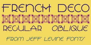 French Deco JNL Font Download