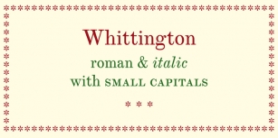 Whittington Font Download