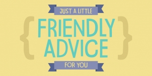 Friendly Advice Font Download