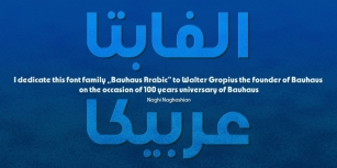 Bauhaus Arabic Font Download