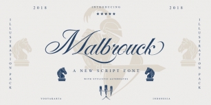 Malbrouck Script Font Download
