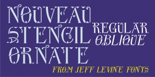 Nouveau Stencil Ornate JNL Font Download