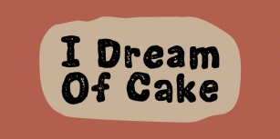 I Dream Of Cake Font Download