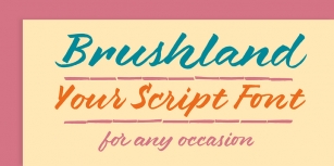 Brushland Font Download