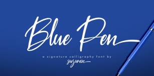 Blue Pen Font Download
