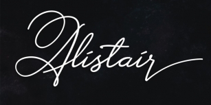 Alistair Signature Font Download