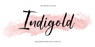 Indigold Script Font Download