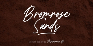 Bromrose Sands Signature Font Download