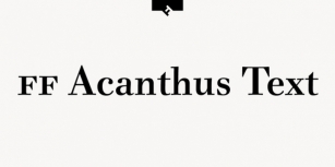 FF Acanthus Text Font Download