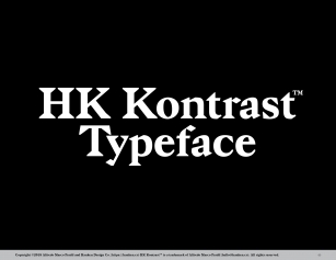 HK Kontrast Font Download