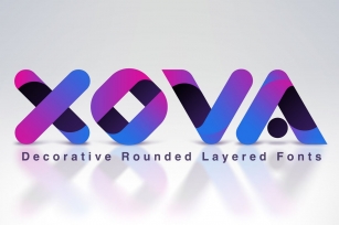 XOVA Layered Family Font Download