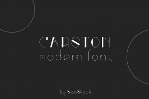 CARSTON minimalistic font design Font Download
