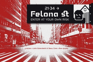 Felona st -6 Neo Stencil fonts Font Download
