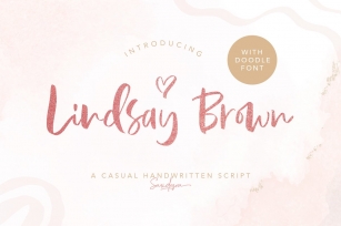 Lindsay Brown Script (+EXTRAS) Font Download