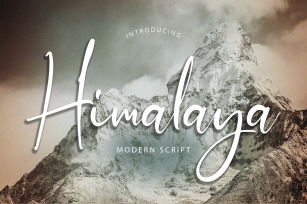 Himalaya Modern Script Font Download