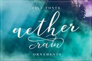 Aether Rain -intro sale 25% off Font Download