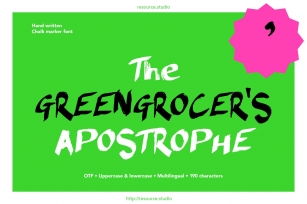 The Greengrocer's Apostrophe Font Download