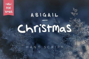 Abigail Christmas Hand Script Font Download