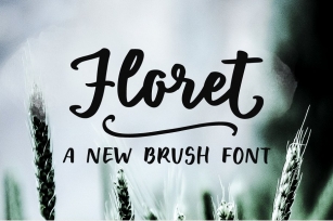 Floret brush font family Font Download