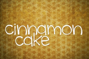 Cinnamon Cake Font Download