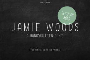 Jamie Woods condensed font Font Download