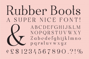 Rubber Boots Font Download