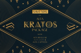 [SAVE 50%] Alta Kratos Package Font Download