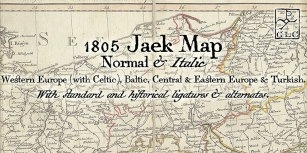 1805 Jaek Map OTF (Pro) Font Download