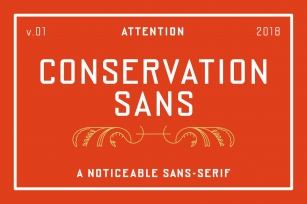 Conservation Sans Family Font Download