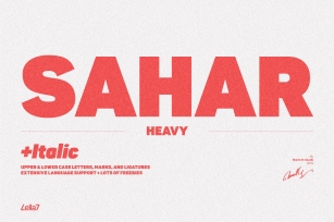 Sahar-Heavy (Single) 30% Off Font Download