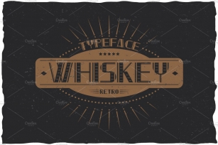 Whiskey Vintage Label Typeface Font Download