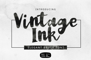 Vintage Ink Brush Font Download