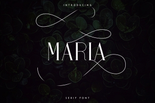 Maria Serif -50% Font Download