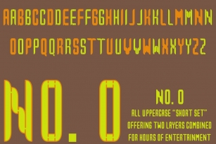 Stacked No. 0 Font Download