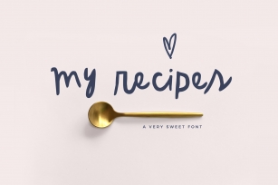 My Recipes Hand Drawn + Extras Font Download