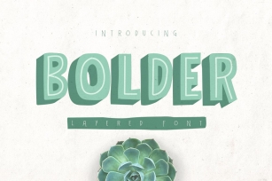 Bolder Layered Font Download