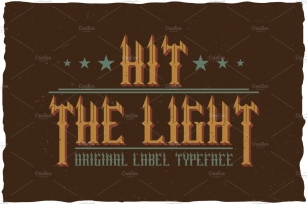 Hit The Light Vintage Label Typeface Font Download