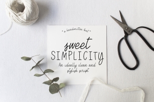 Sweet Simplicity~A Handwritten Font Download